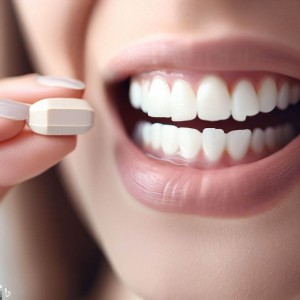 Dental supplement tablet.